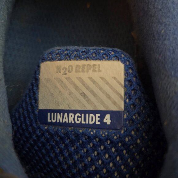 Mens Nike Lunarlon Lunarglide 4 Running Walking Sneakers Blue Size 11 - Picture 5 of 11